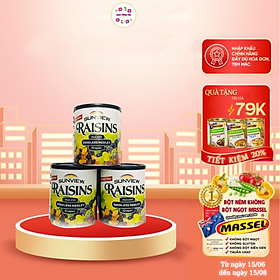 Combo 3 Hộp Nho Khô Mỹ KhôngHạt Sunview Raisins 425g (Nho Thập Cẩm)