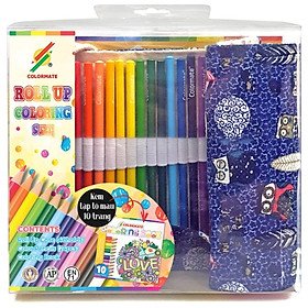 Bộ Bút Chì Màu Roll Up Coloring Set Colormate 11697