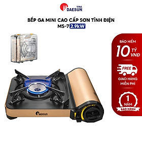 Bếp Ga Mini Cao Cấp Maxsun MS-7 - Công Suất 2900W | Sơn Tĩnh Điện - Nhôm Nhẹ Cao Cấp | Bảo Hiểm Chống Nổ | Hàng Chính Hãng