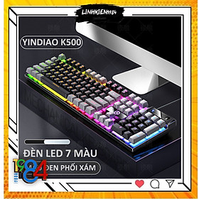 Mua Bàn phím giả cơ YINDIAO K500 đa dạng màu sắc kèm theo đèn led 7 màu xuyên phím dành cho game thủ