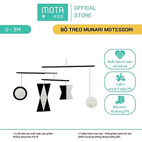 Đồ chơi treo di động kích thích thị giác cho bé từ 0-3 tháng Montessori Mota - Giảm thiểu tật khúc xạ - Hàng chính hãng