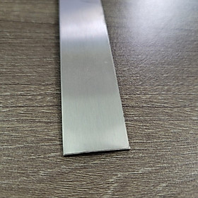 Mua Nẹp la inox Trắng Xước 1.5cm  chỉ nẹp inox Trắng Xước 15mm  Nẹp inox  nẹp inox trần thạch cao  tính theo mét  dày 0.4li