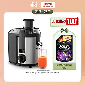 Máy ép trái cây Tefal ZE420D38 - Công suất 400W - Dung tích 950ML - Lưỡi dao làm bằng thép không rỉ cùng 2 chế độ ép - Hàng chính hãng