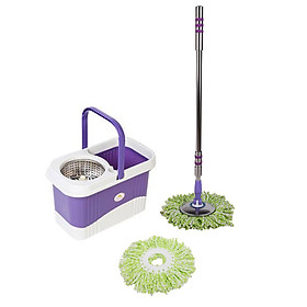 Mua Bộ lau nhà Ánh Dương AD 8147 (lồng inox vuông  cây tòan thân inox  2 bông ) - Màu ngẫu nhiên