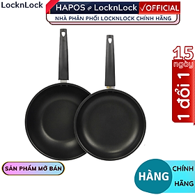 Mua Bộ 2 Chảo chống dính Easy Frypan Lock&Lock 2P Set LEY1243S2 (Không Dùng Cho Bếp Từ) - Hàng Chính Hãng - Hapos