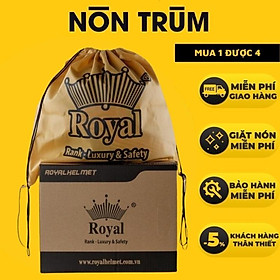 Túi vải dây rút Royal đựng mũ bảo hiểm màu vàng năng động