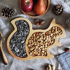 Wooden Serving Tray Handmade Decoration Platter for Bread  Appetizer Snacks