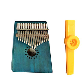 Mua Đàn Kalimba 17 Phím Gỗ Mahogany S-Vintage Xanh dương Kèm Kèn Kazoo