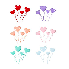 Cake Decorations Heart Shape 3D Love Ornaments for