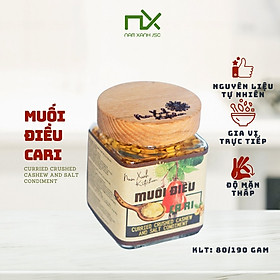 Muối Điều Cà Ri 80g (190g)/ Curried Crushed Cashew And Salt Condiment 80g (190g) 