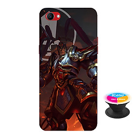 Ốp lưng nhựa dẻo dành cho Realme 1 in hình Lữ Bố kỵ sĩ âm phủ - Tặng Popsocket in logo iCase - Hàng Chính Hãng