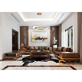 Mua Mẫu Sofa Gỗ Cao Cấp Cho Phòng Khách Rộng LG-SG242