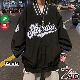 Áo khoác bomber dù STUR.DUR Unisex ulzzang nam nữ 2 lớp Jacket Bomber
