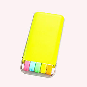 Hộp 5 bút dạ quang cao cấp (Giao màu ngẫu nhiên)