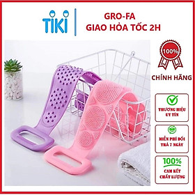 Mua Set 2 đai tắm cọ lưng silicon tặng kèm móc treo GROFA