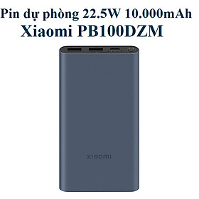 Pin dự phòng sạc nhanh 22.5W 10.000mAh 3 cổng Xiaomi PB100DZM