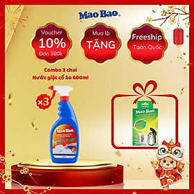 Combo 03 Chai Nước Giặt Cổ Áo Mao Bao 600ml