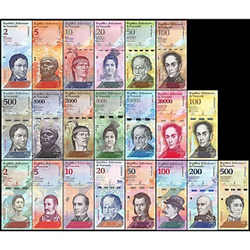Mua Combo bộ tiền cổ lạm phát của Venezuela 21 tờ  1 trong những bộ đẹp nhất thế giới