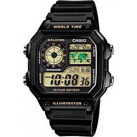 Đồng hồ nam dây nhựa Casio AE-1200WH-1BVDF