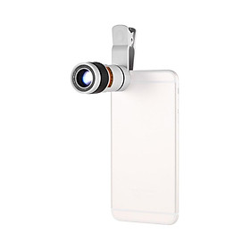 Ống kính phóng to 8 lần có kẹp cho điện thoại iPhone Xiaomi HTC