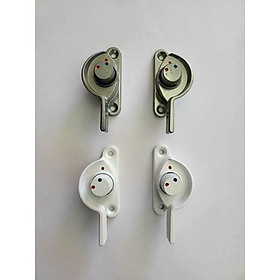Mua Chốt khoá sò xanh đỏ cửa lùa nhôm (trắng  bạc)