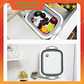 Mua Chậu gấp gọn kiêm Thớt  kiêm rổ đa năng 3 trong 1