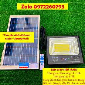 Mua Đèn Pha Năng Lượng Mặt Trời Báo Pin 300W