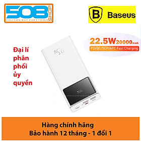 Pin sạc dự phòng Baseus Star-Lord Digital Display 20000mAh 22.5W (USB*2+Type C, LED Display,2 Way Fas Charge) - Hàng chính hãng