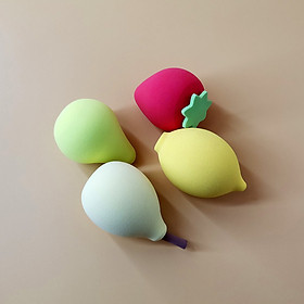 Combo 4 món mút tán phấn cao cấp hình trái cây giọt nước , tán phấn siêu mềm mại hình giọt nước , có độ đàn hồi cao , dẻo ,không bị biến dạng ,nhiều màu sắc cute xinh xắn đáng yêu