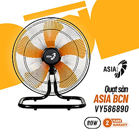 (ASIA) Quạt sàn, quạt chân quỳ ASIA Heavy Duty Bán công nghiệp 5 cánh 80w-Hàng chính hãng