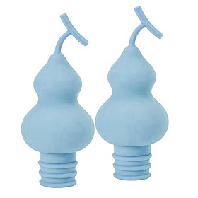 2Pcs Reusable Wine Bottle Stoppers,Silicone Wine Stopper,Beverage Bottle Stoppers,Cap, Bottle Cover