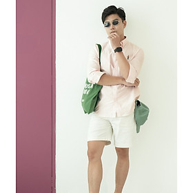 Áo sơ mi sọc tay dài icon ngực Form Fitted - RT 10S25SHL031 | ROUTINE CÀ MAU