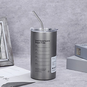Mua Cốc giữ nhiệt inox 304 cao cấp có gioăng chống tràn hiệu quả  kèm ống hút inox chống gỉ an toàn cho sức khỏe - Bình giữ nhiệt kiểu mới 2023 - Hàng chính hãng