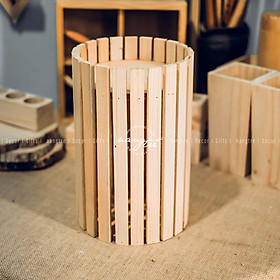 Mua Bình gỗ pallet/đôn gỗ pallet - (30x20cm)