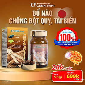 Viên Uống Phòng Ngừa Đột Quỵ, Bổ Não Nattokinase 3000FU Natto Ichou Genki Fami Nhật Bản