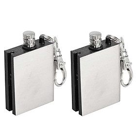 Bộ 2 hộp quẹt diêm xăng V.2 - Màu Bạc