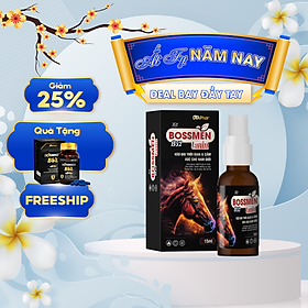 Xịt Bossmen B52 Hỗ trợ kéo dài thời gian và cảm xúc cho nam giới Chai 15ml