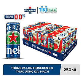 Thùng 24 Lon Thức Uống Đại Mạch Heineken 0.0 330ml