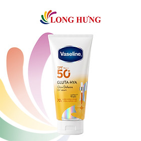 Sữa dưỡng thể chống nắng Vaseline SPF50+ PA++++ Gluta - Hya Glow Defense UV Serum (260ml) - Hàng chính hãng