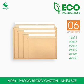 MPB - 20 phong bì giấy carton đóng hàng - Nhiều size - Bìa gói hàng, bìa cứng, bì thư