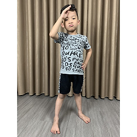 COMBO 3 Bộ Cộc Tay Thun Cotton bé trai in họa tiết cực đẹp 2020