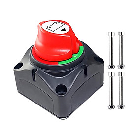 Battery Isolator Switch Disconnect Isolator on / Off Heavy Duty Master Switch Disconnect Rotary Switch Marine Motorcycle ATV