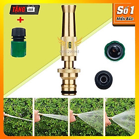 Mua Đầu Vòi Xịt Tăng Áp Bằng Đồng  Vòi rửa xe  rửa sân  tưới cây kèm cút nối nhanh ra ống nước