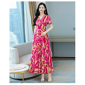 ĐẦM MAXI LỤA HỌA TIẾT SIÊU ĐẸP
