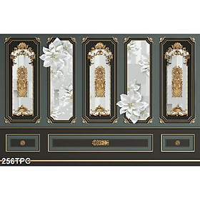 Tranh Dán Tường 3D Phào Chỉ - Có Sẵn Keo - TPC256