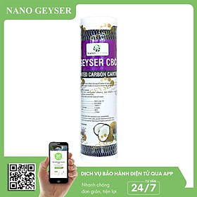 Mua Lõi lọc nước số 3 máy Ecotar  Lõi CBC Nano Geyser   dùng cho máy Geyser Eco Max  Crystal  Ecotar 2  Ecotar 3  Ecotar 5  Ecotar 6 - Hàng Chính Hãng