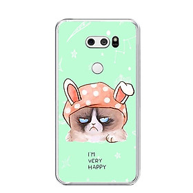 Ốp lưng dẻo cho điện thoại LG V30 - 0013 MEOGRUMPY - Hàng Chính Hãng