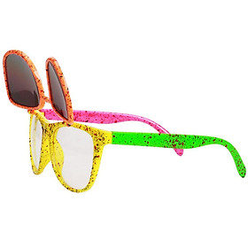Flip up 80s Neon Sunglasses Glasses Hip-Hop Costumes Party Photo Props Night