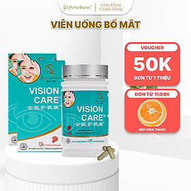 Combo Ưu Đãi Viên Uống Bảo Vệ Mắt Vision Care QN Wellness Cải Thiện & Hỗ Trợ Giảm Mệt Mỏi Thị Giác, Ngăn Ngừa Lão Hóa, Hỗ Trợ Tổng Hợp Lutein - Hộp 60 Viên  x 2