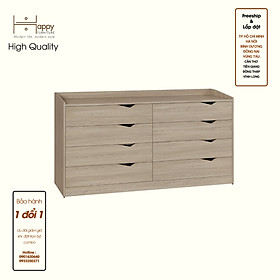 [Happy Home Furniture] WINNI, Tủ lưu trữ 8 ngăn kéo , 160cm x 45cm x 84cm ( DxRxC), THK_140